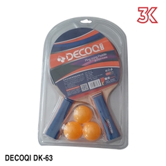 Bộ 2 vợt bóng bàn kèm 3 bóng bàn DECOQI DK-63 , DK-64