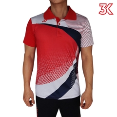 Áo cầu lông Yonex cổ bẻ  Nam Nữ mẫu DH1 Đỏ 1 Áo