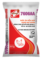 7606AA Thức ăn HH dùng cho Gà đẻ giai đoạn 1 từ 18 - 50 tuần 17,5%