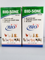 BIO SONE 100ML Dung dịch tiêm vô trùng đặc trị tiêu chảy, thương hàn, tụ huyết trùng, sốt, bỏ ăn