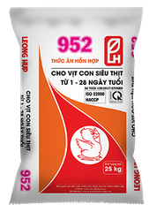 952 Thức ăn HH cho Vịt con siêu thịt từ 1 - 28 ngày 20%