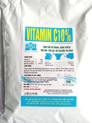 HDH VITAMIN C 10% chế phẩm pha nước uống hoặc trộn thức ăn tăng sức đề kháng, giảm stress, trợ sức, hỗ trợ điều trị bệnh