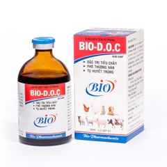 BIO D O C Dung dịch tiêm vô trùng đặc trị tiêu chảy, phó thương hàn,tụ huyết trùng