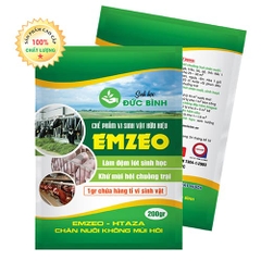 EMZEO Chuồng trại chế phẩm vi sinh vật hữu cơ dùng làm đệm lót sinh học khử mùi hôi chuồng trại