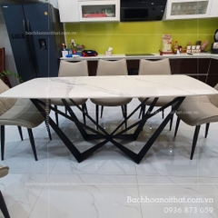 BÀN ĂN MẶT ĐÁ CERAMIC- BAMD38