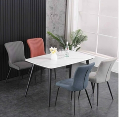 Bàn Ăn Mặt Đá Chân Sắt - BAMD56