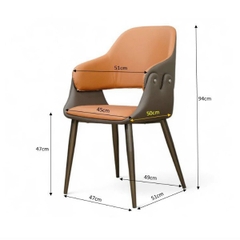 GHẾ ĂN BỌC DA HIỆN ĐẠI - GAN135