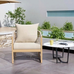 Ghế Ngoài Trời Thư Giãn Khung Sắt GD18