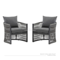 Ghế Ngoài Trời Thư Giãn Khung Sắt GD18