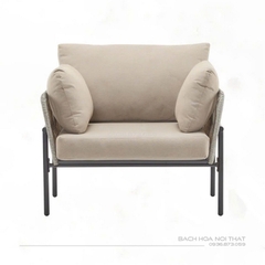 Ghế Ngoài Trời Khung Sắt Đan Dây GD19