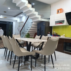 BÀN ĂN MẶT ĐÁ CERAMIC- BAMD38
