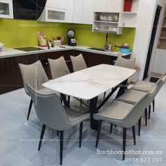 BÀN ĂN MẶT ĐÁ CERAMIC- BAMD38
