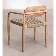 Ghế Cafe Gỗ Vintage Đan Dây - GDD9