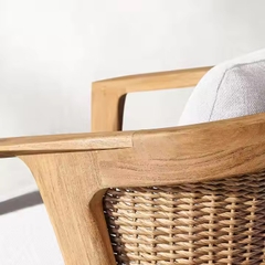 Ghế Gỗ Sồi Tựa Mây Konan GDM9
