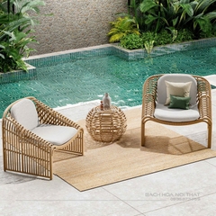 Ghế Sofa Ngoài Trời Khung Sắt GD12