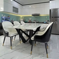 BÀN ĂN MẶT ĐÁ CERAMIC- BAMD38