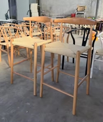 Ghế Bar Bull Gỗ Đan Dây GDD4