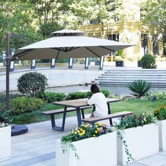 Bàn Ghế Gỗ Nhựa Ngoài Trời - BGN1