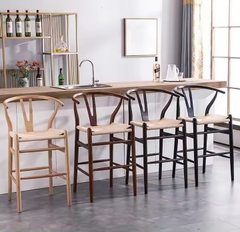 Ghế Bar Wishbone Đan Dây - GDD13