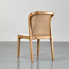 Ghế Gỗ Asley Lưng Tựa Mây GDM3