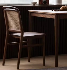 Ghế Gỗ Vintage Đan Mây - GDM20