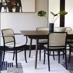 Ghế Cafe Đan Mây Tay Cong - GDM31