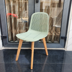 GHẾ NHỰA ĐÚC CHÂN GỖ 3003B