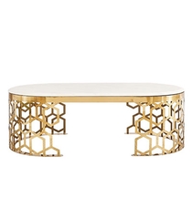 BÀN TRÀ ELIP CHÂN MẠ VÀNG CNC - BT98