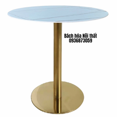 BÀN CAFE CHÂN INOX MẶT ĐÁ CERAMIC - BCF60