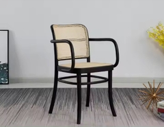 Ghế Cafe Đan Mây Tay Cong - GDM31