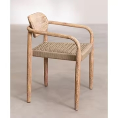 Ghế Cafe Gỗ Vintage Đan Dây - GDD9