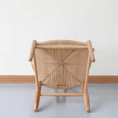 Ghế Wishbone Đan Dây Gỗ Sồi GDD5