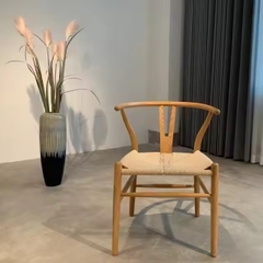 Ghế Wishbone Đan Dây Gỗ Sồi GDD5