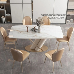 BÀN ĂN MẶT ĐÁ CERAMIC CAO CẤP HIỆN ĐẠI