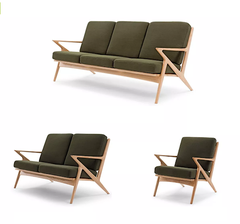 GHẾ SOFA Z BA GỖ ASH - SFG17