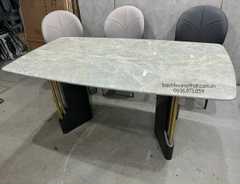 BÀN ĂN NHẬP KHẨU MẶT ĐÁ MARBLE XUYÊN SÁNG
