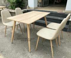 BỘ BÀN ĂN GỖ MDF 4 GHẾ GIÁ RẺ - BBA42