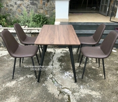 BỘ BÀN ĂN GỖ MDF 4 GHẾ GIÁ RẺ - BBA42