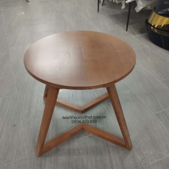 BÀN TRÀ CAFE GỖ CAO SU CHÂN V - BCF35