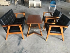 BÀN TRÀ GỖ TỰ NHIÊN CHÂN M - BTG17