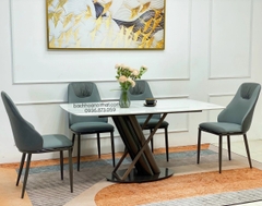 BÀN ĂN MẶT ĐÁ CERAMIC CAO CẤP HIỆN ĐẠI