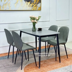 BỘ BÀN ĂN 4 GHẾ NORDIC CHÂN CÔN - BBA45