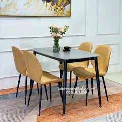 BỘ BÀN ĂN 4 GHẾ NORDIC CHÂN CÔN - BBA45