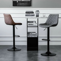 GHẾ BAR LOFT TRÁM CHÂN MÂM XOAY - BAR32