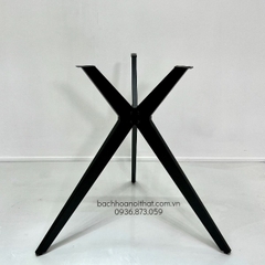 BÀN CAFE MẶT GỖ PHỦ VENEER CHÂN SẮT - BCF65