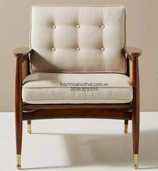 GHẾ SOFA ĐƠN NADIA ĐAN MÂY GỖ ASH - SFG44