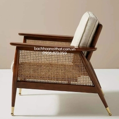 GHẾ SOFA ĐƠN NADIA ĐAN MÂY GỖ ASH - SFG44