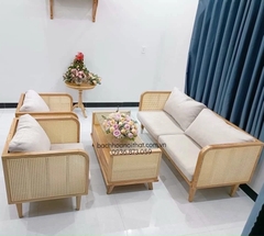 GHẾ SOFA SELENA MÂY GỖ ASH ĐÔI - SFG55