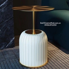 BÀN TAB SOFA MẶT THÉP MẠ VÀNG - TSF34