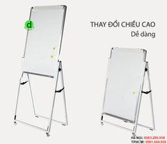 Bảng Flipchart Cao Cấp VADOTO BUSAN FA01 – Điều Chỉnh Chiều Cao, Gấp Gọn, Bánh Xe Di Động